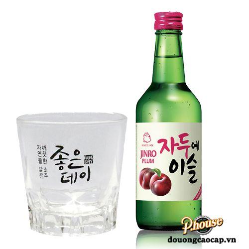 Rượu Jinro Soju Plum 13% – Chai 360ml – Thùng 20 Chai