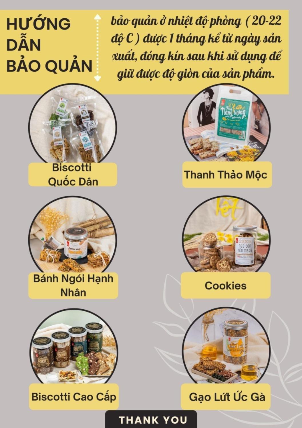 Bánh BISCOTTI Cao Cấp 250g, Dành Cho Người Ăn Kiêng Dinh Dưỡng Siêu Hạt