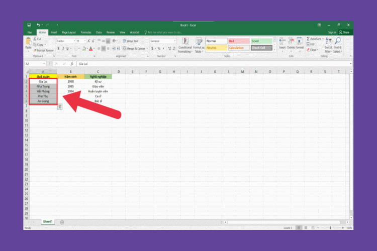 Hướng dẫn tạo lựa chọn trong Excel đơn giản và chi tiết nhất