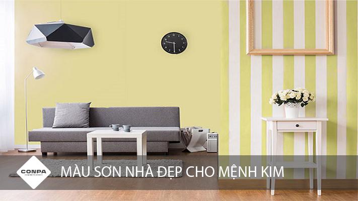 Cách chọn màu sơn cho người mệnh Kim đón tài rước lộc