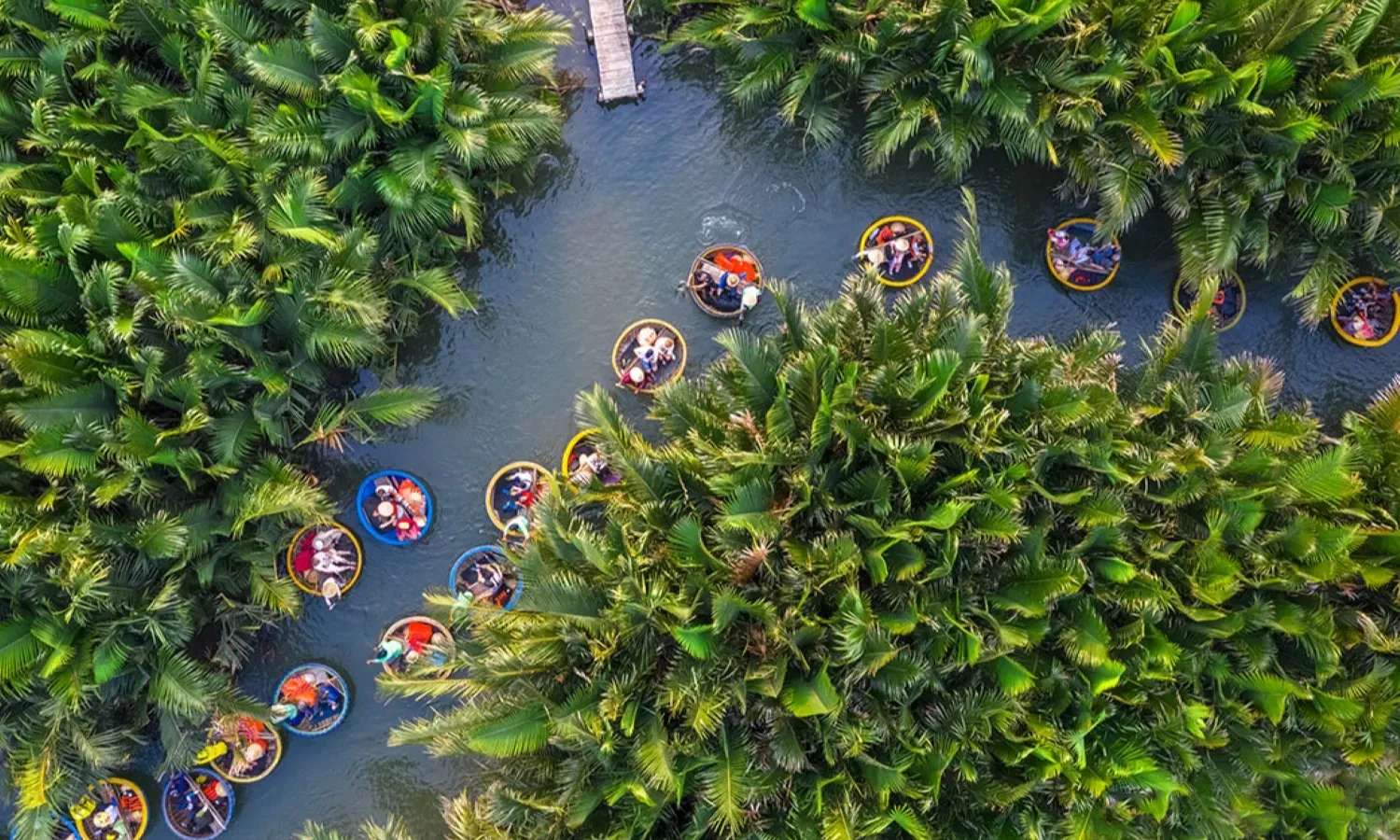 Vé tham quan rừng dừa Bảy Mẫu bằng thuyền thúng