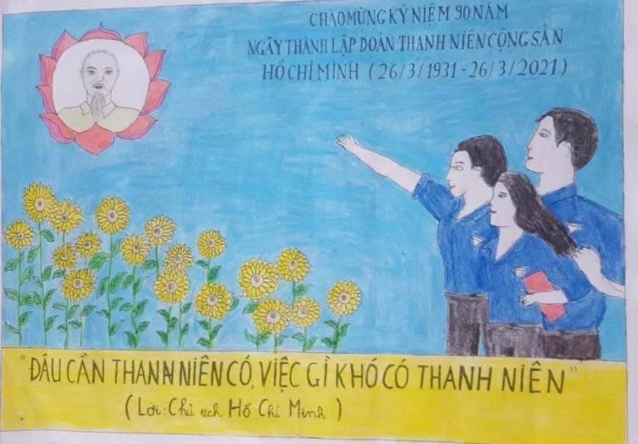 50+ Tranh vẽ về Đoàn Thanh niên Cộng sản Hồ Chí Minh đẹp - Top 10 Quảng Ninh