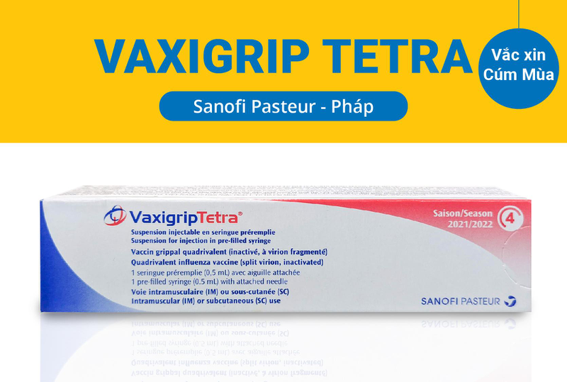 Vắc xin phòng bệnh cúm mùa Vaxigrip Tetra (Pháp)