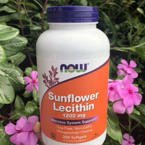 Vitamin & Thực Phẩm Chức Năng Viên uống giảm điều trị tắc tia sữa Now Sunflower Lecithin 100 viên của Mỹ