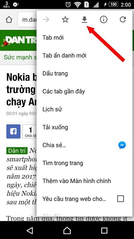 Cách tải trang web để xem ngoại tuyến với trình duyệt Chrome trên di động - 1