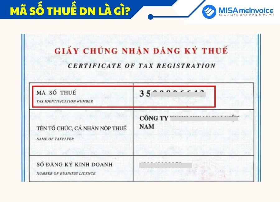 mã số thuế doanh nghiệp là gì