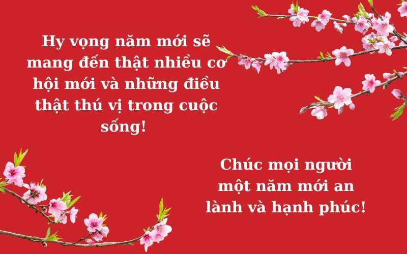 STT chúc mừng năm mới hay và ý nghĩa. (Ảnh: Monkey)