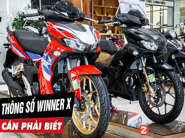 6 thông số xe Winner X 2024 cần phải biết trước khi mua xe