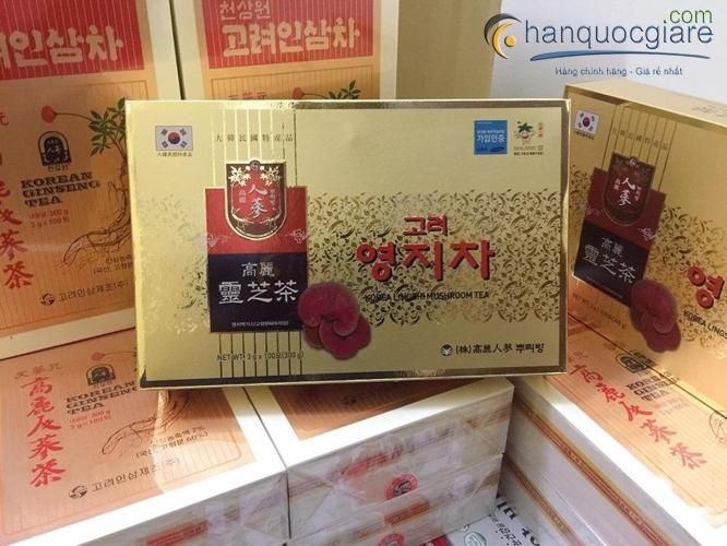 Trà Linh Chi Hòa Tan Buleebang Hàn Quốc hộp vàng 100 gói * 3g