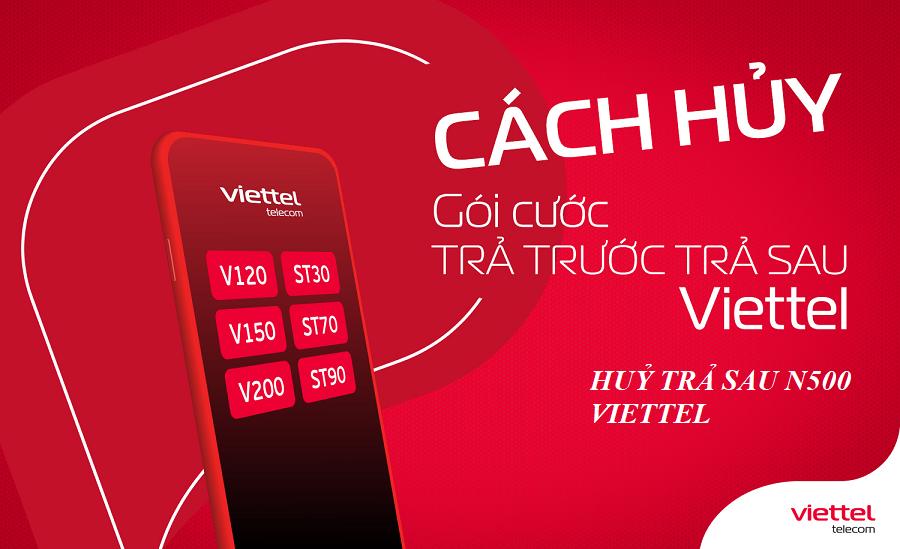 Cách hủy gói trả sau B200T viettel