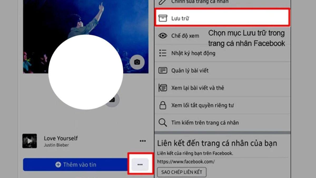 Cách khôi phục story đã xóa trên Facebook bằng điện thoại bước 1