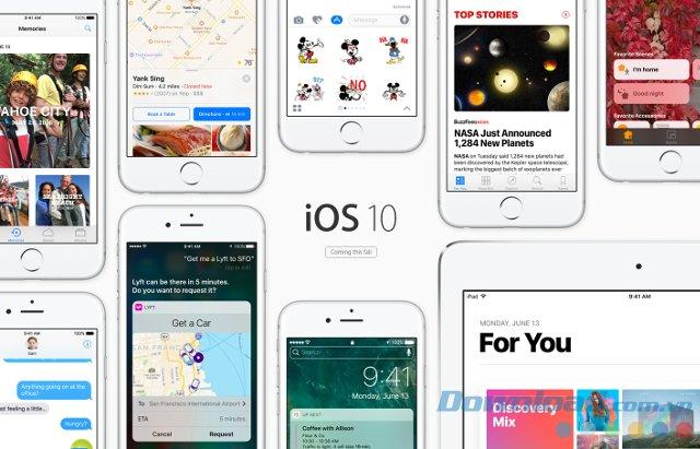 Màn hình khóa iOS 10