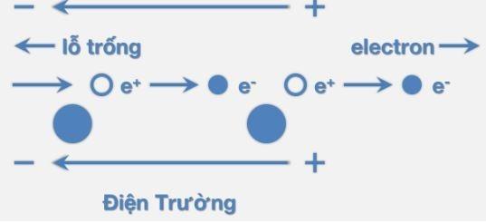 Chọn phát biểu đúng khi nói về các hạt tải điện trong chất bán dẫn