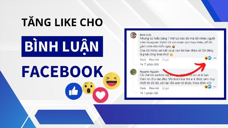 Cách tăng like bình luận bài viết fb