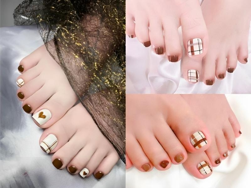 17+ Mẫu Nail Chân Kẻ Sọc Đẹp, Thịnh Hành Nhất Cho Bạn