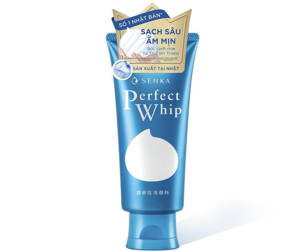 Sữa rửa mặt tạo bọt Senka perfect Whip U 120gr màu xanh