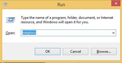 Gõ lệnh netplwiz và bấm OK