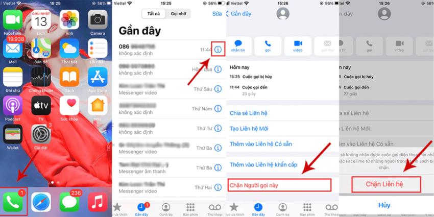 cách chặn tất cả cuộc gọi đến iphone