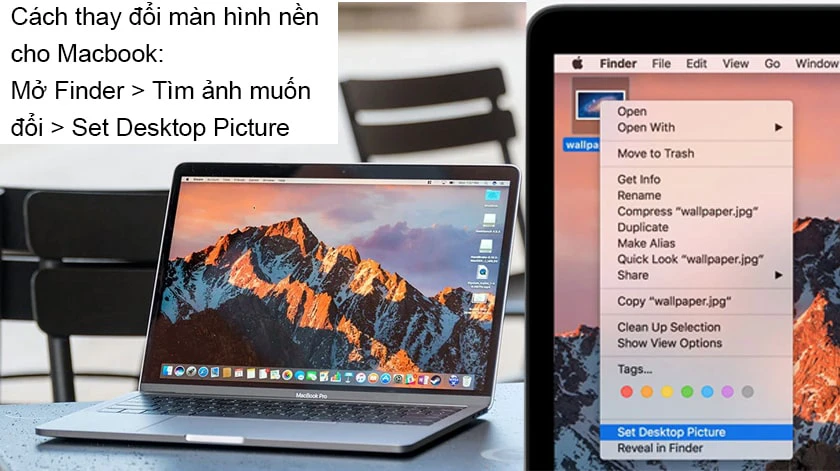 Cách đổi hình nền Macbook Air | Pro chất lượng Full HD, 2K, 4K