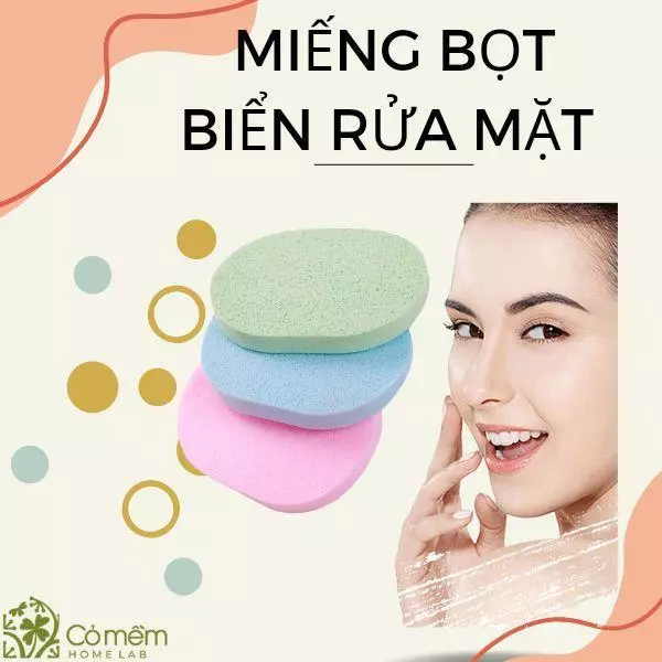 cách sử dụng bọt biển rửa mặt