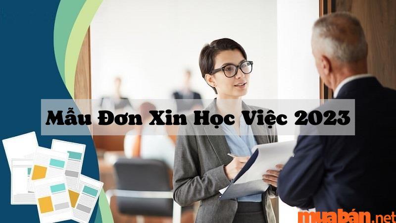 Mẫu đơn xin học việc 2023