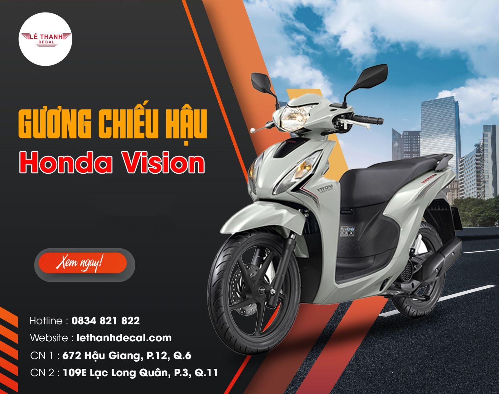 TOP 7 mẫu gương chiếu hậu xe Vision thời trang, cá tính 2024