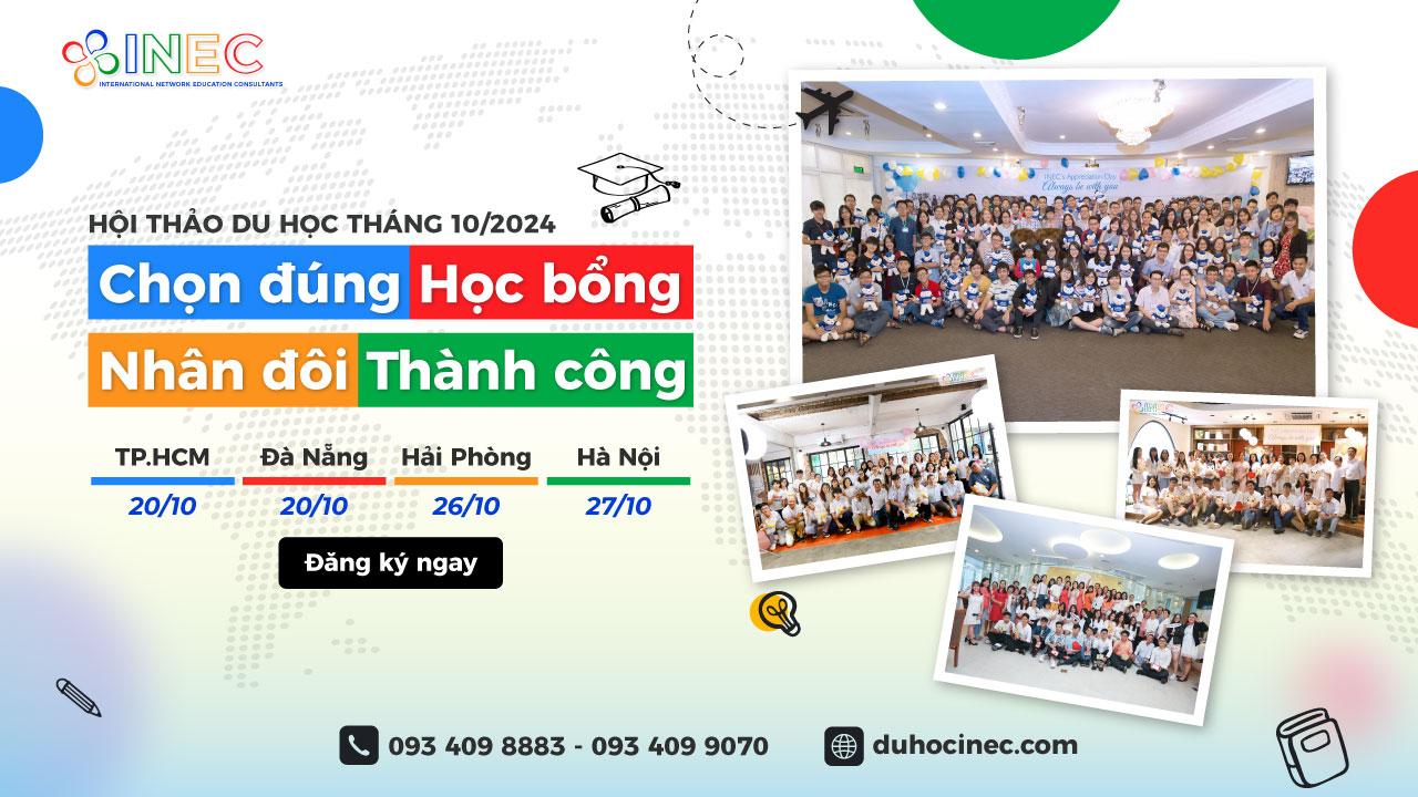 Hội thảo du học các nước tháng 10/2024