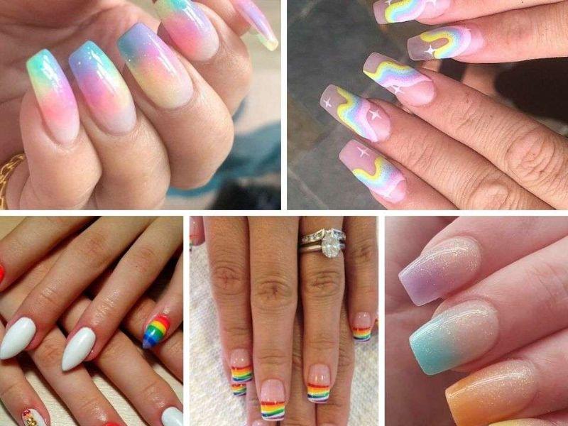 Top 99+ mẫu nail cầu vồng đẹp rực rỡ, cute cho nàng