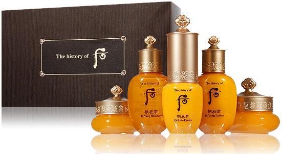 Kết quả hình ảnh cho Bộ Sản Phẩm Dưỡng Da Chống Lão Hóa The History of WHOO Gongjinhyang 5 Món