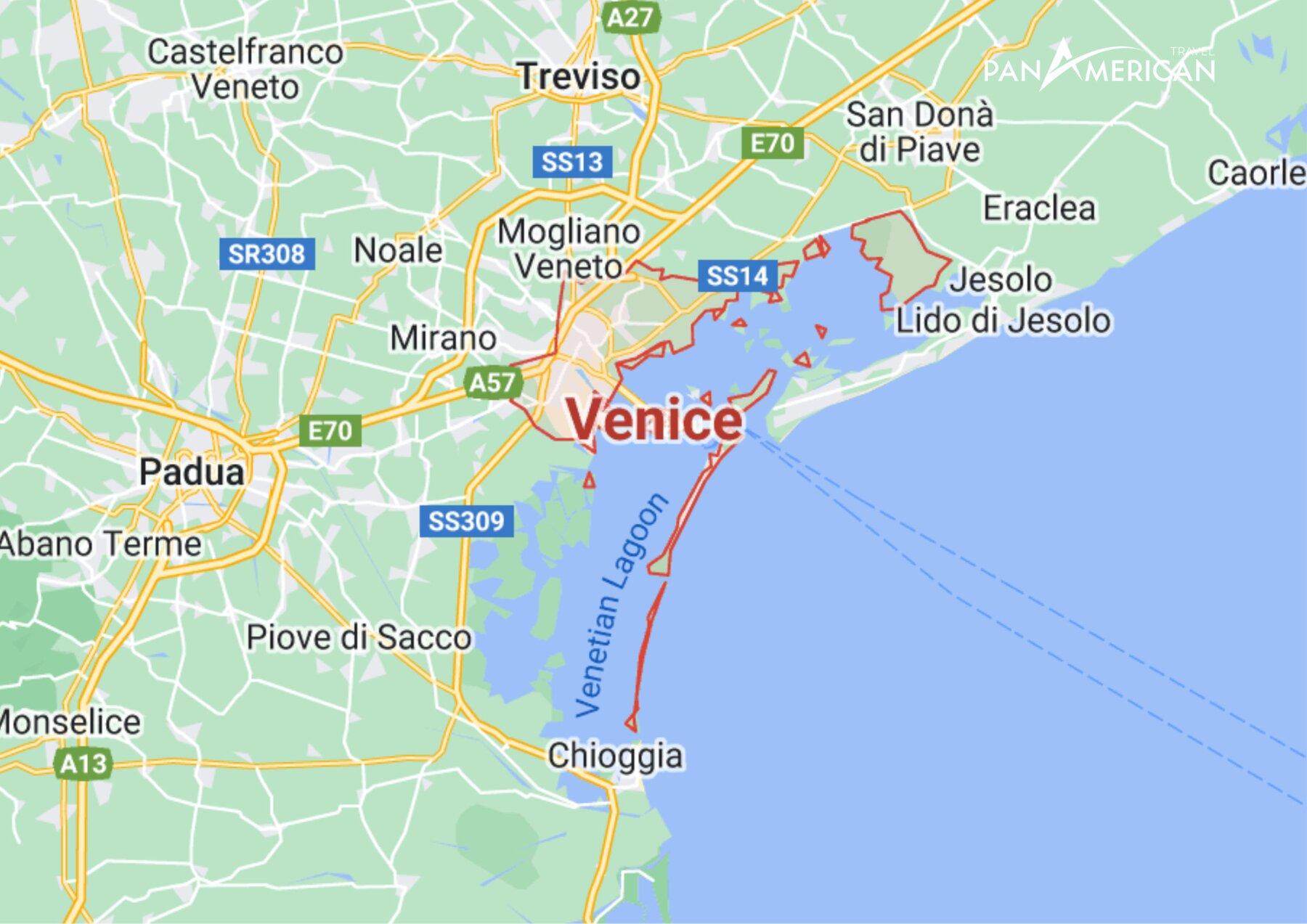 Vị trí của Venice